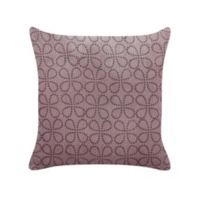 Poduszka dekoracyjna Larkspur Bawełna 45 x 45 cm Geometryczny Druk blokowy Różowy 1 szt.