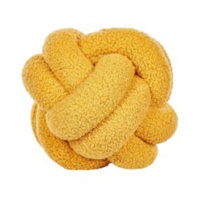 Poduszka dekoracyjna Malni Boucle 19 x 19 cm Jednolity Musztardowy 1 szt.