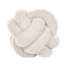 Poduszka dekoracyjna Malni Boucle 19 x 19 cm Jednolity Złamana biel 1 szt.