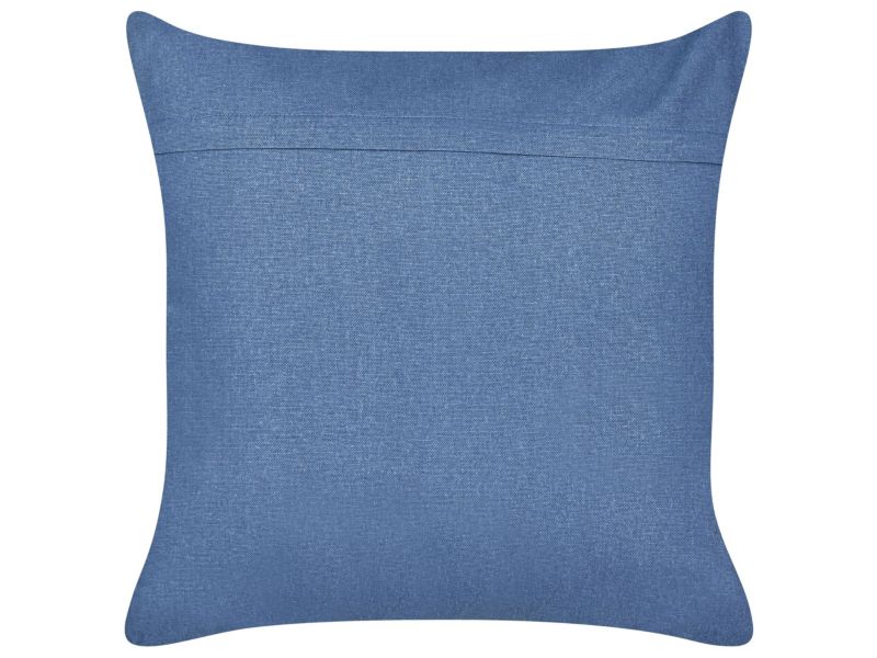 Poduszka dekoracyjna Pentas Welur 45 x 45 cm Zwierzęcy Haft Granatowy 1 szt.