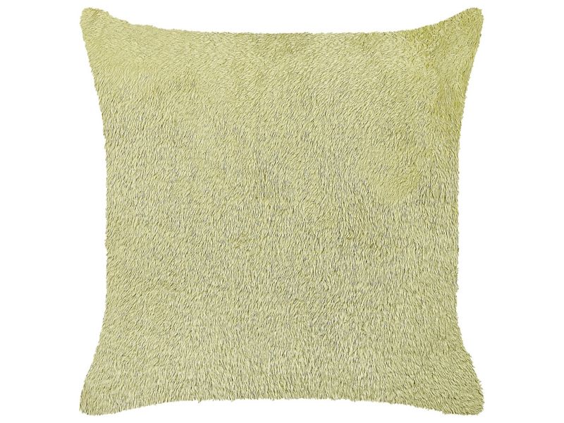 Poduszka dekoracyjna Pilea Sztuczne futro 45 x 45 cm Jednolity Jasnozielony 1 szt.