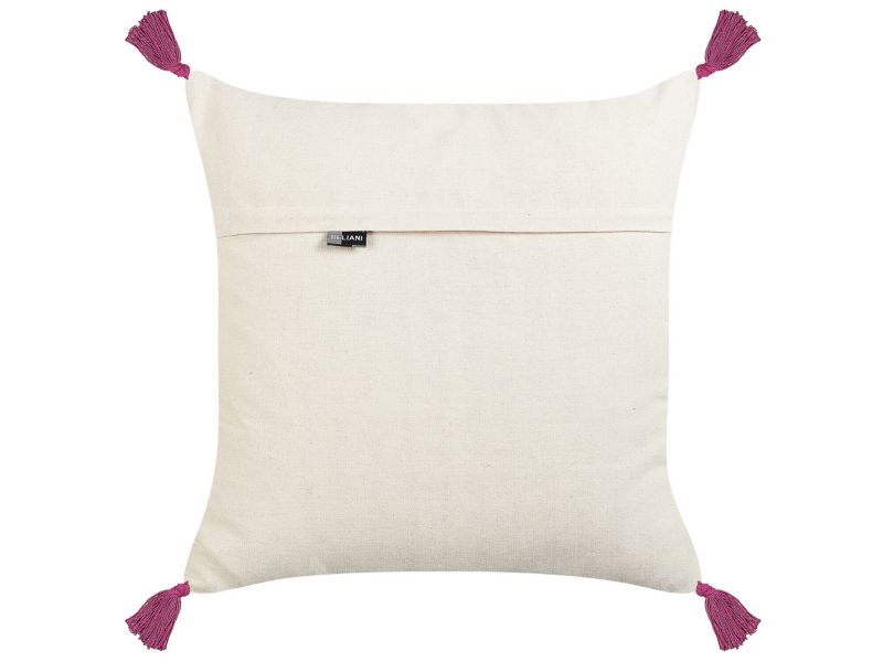 Poduszka dekoracyjna Raiganj Boucle 50 x 50 cm Abstrakcyjny Haft Kolorowy 1 szt.