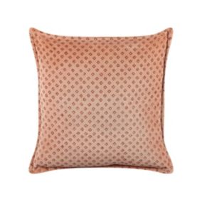 Poduszka dekoracyjna Rhodocoma Bawełna 45 x 45 cm Geometryczny Druk blokowy Różowy 1 szt.