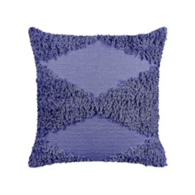 Poduszka dekoracyjna Rhoeo Bawełna 45 x 45 cm Geometryczny Tuftowany Fioletowy 1 szt.