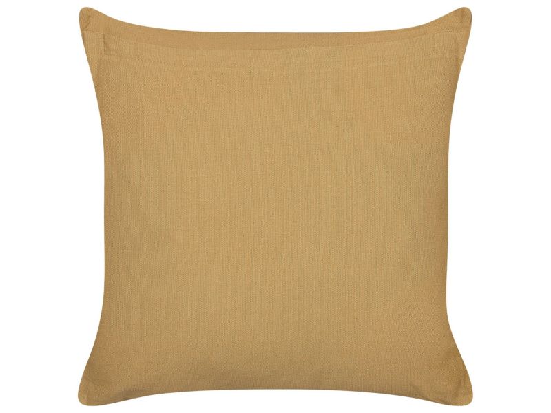Poduszka dekoracyjna Salix Bawełna 45 x 45 cm Paski Druk blokowy Piaskowy 1 szt.