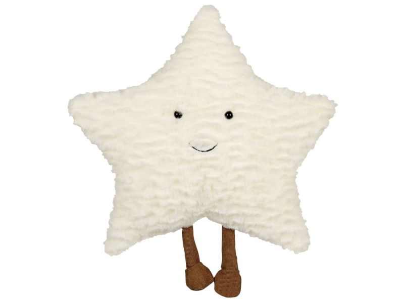 Poduszka dekoracyjna Starfruit 40 x 40 cm Dla dzieci Złamana biel 1 szt.