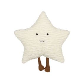 Poduszka dekoracyjna Starfruit 40 x 40 cm Dla dzieci Złamana biel 1 szt.