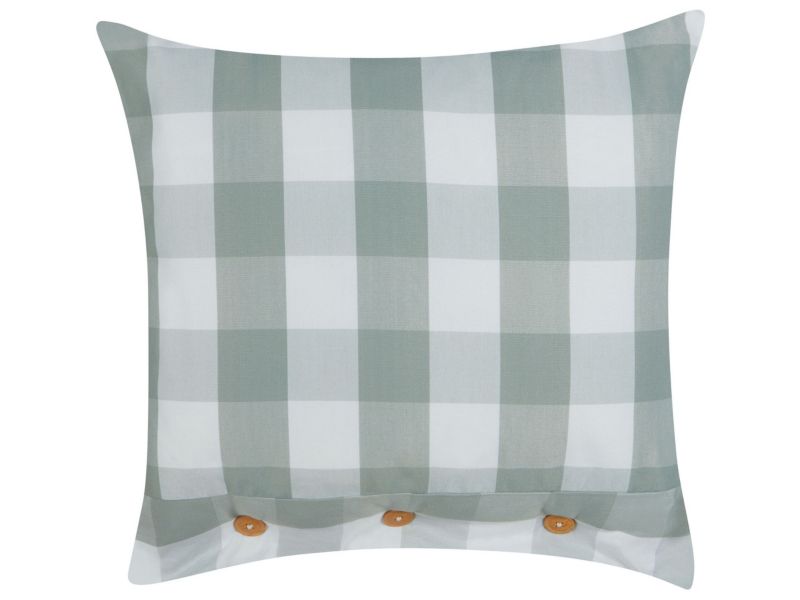 Poduszka dekoracyjna Tamnine 45 x 45 cm Kratka Miętowy 1 szt.