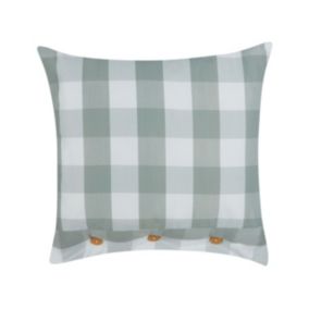Poduszka dekoracyjna Tamnine 45 x 45 cm Kratka Miętowy 1 szt.