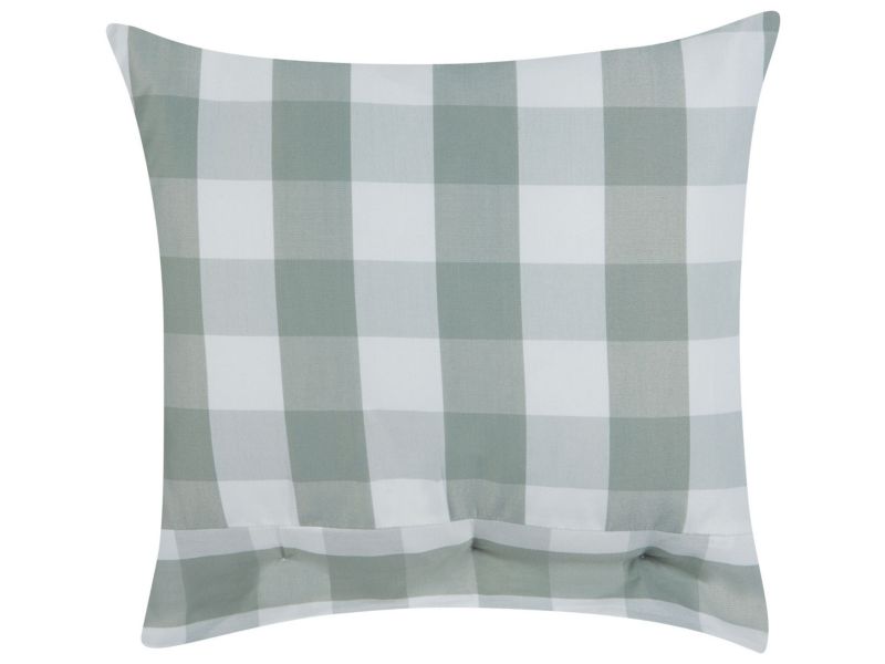 Poduszka dekoracyjna Tamnine 45 x 45 cm Kratka Miętowy 1 szt.