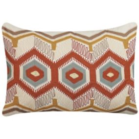 Poduszka dekoracyjna Wzór geometryczny Majra Boucle 40 x 60 cm Kolorowy 1 szt.