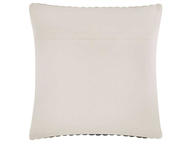 Poduszka dekoracyjna Yoncali Boucle 45 x 45 cm Kratka Czarno-biały 1 szt.