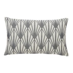 Poduszka GoodHome Fremont 30 x 50 cm szara