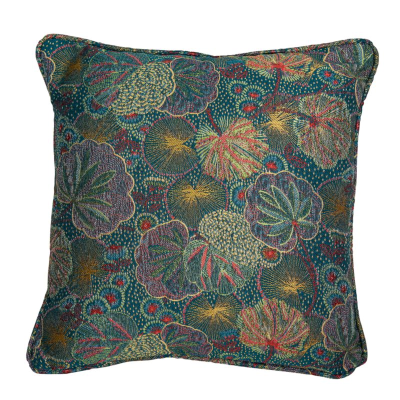 Poduszka GoodHome Hititi 45 x 45 cm wzory zielona