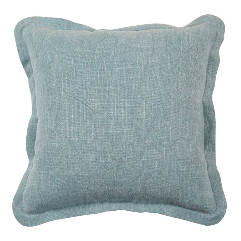 Poduszka GoodHome Kisiria Canvas Aqua grey