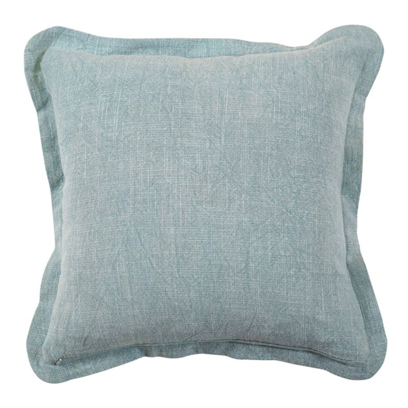 Poduszka GoodHome Kisiria Canvas Aqua grey