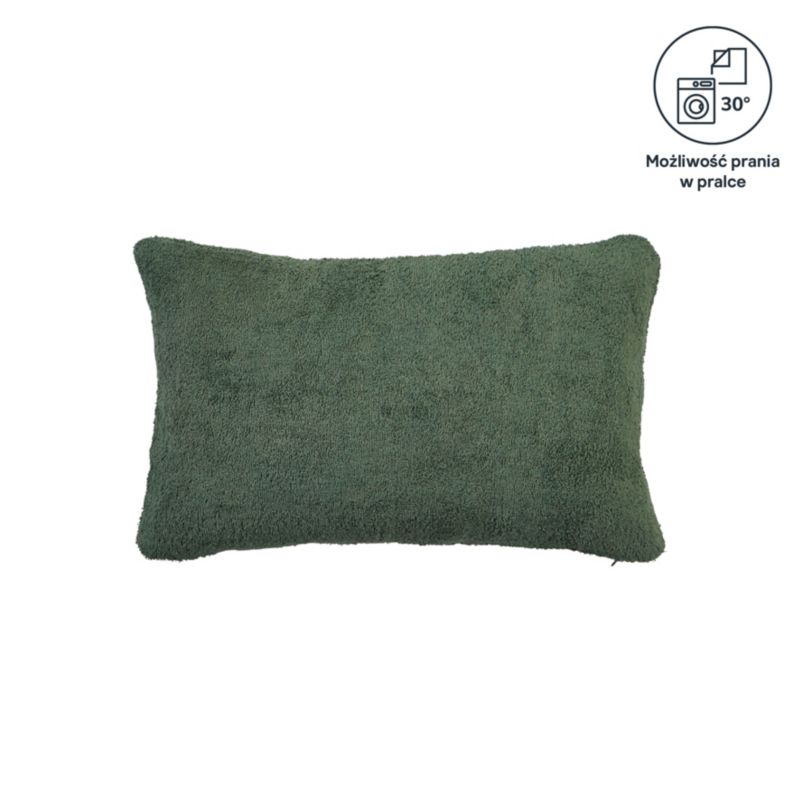 Poduszka GoodHome Kisiria Terry Oil green