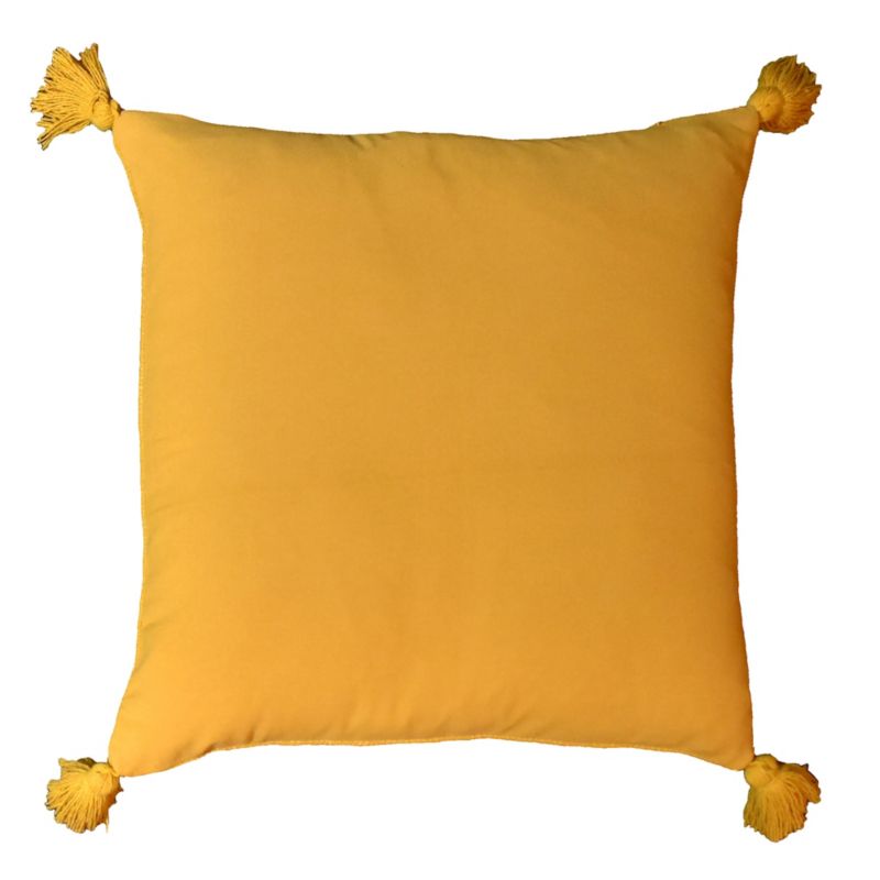 Poduszka GoodHome Twain 45 x 45 cm musztardowa