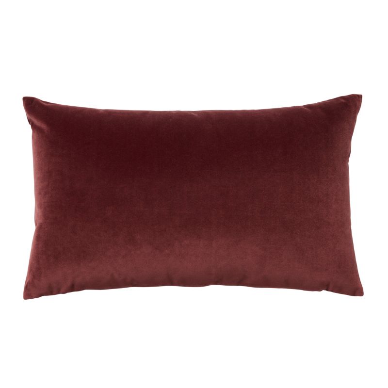 Poduszka GoodHome Valgreta 30 x 50 cm burgundowa