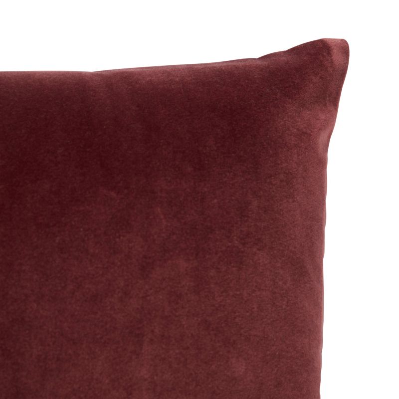 Poduszka GoodHome Valgreta 30 x 50 cm burgundowa