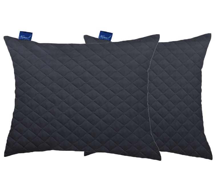 Poduszka KAM-POL mikrofibra pik czarna 700x900 mm 1 szt.