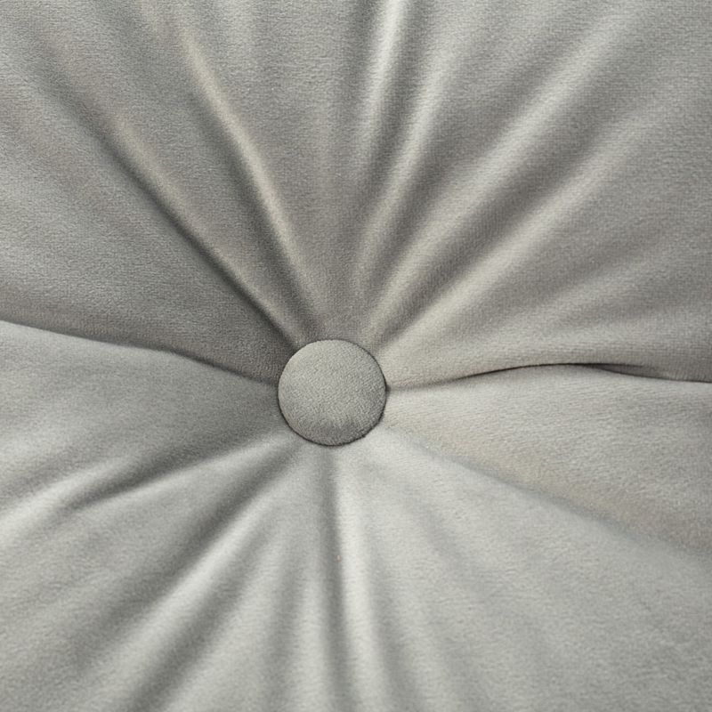 Poduszka kwadratowa Velvet z guzikiem Dekoria Velvet 37 x 37cm gołębi szary 1 szt.