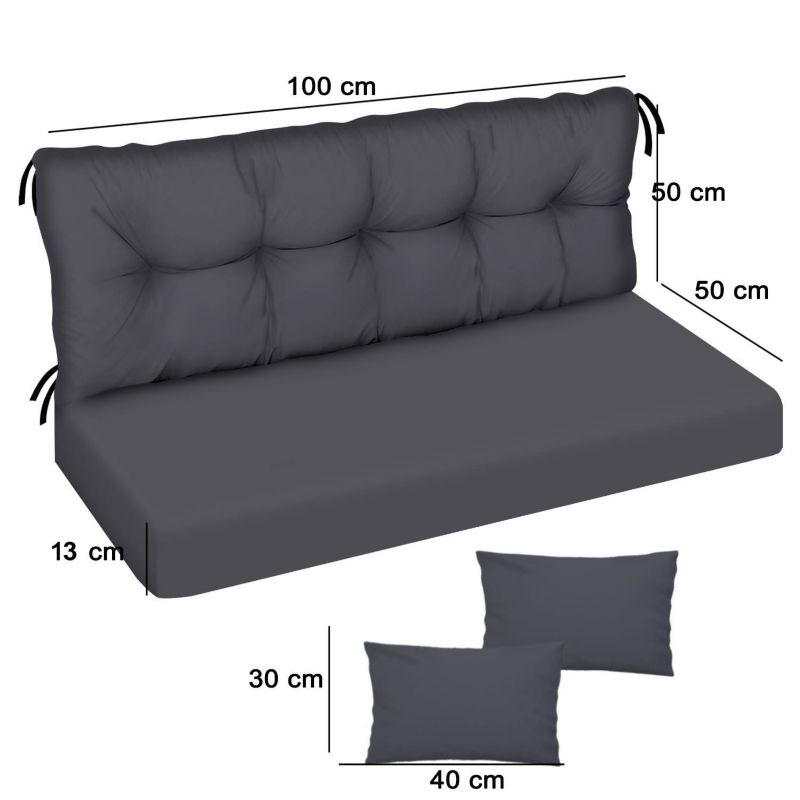 Poduszka materac na huśtawkę Classic FEROCITY Palm ciemny 100x50x50 1 szt.
