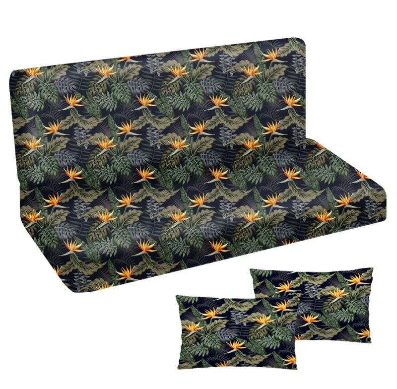 Poduszka materac na huśtawkę Premium FEROCITY Palm 100x50x50 1 szt.