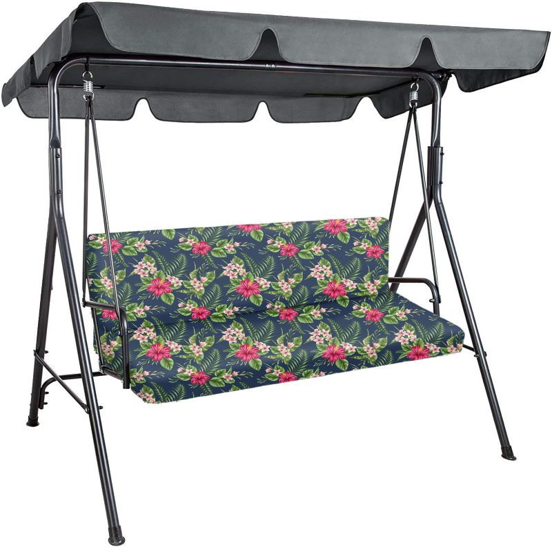 Poduszka materac na huśtawkę Premium FEROCITY Palm ciemny 120x50x50 1 szt.
