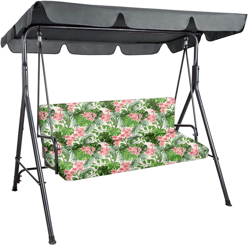 Poduszka materac na huśtawkę Premium FEROCITY Palm jasny 100x50x50 1 szt.