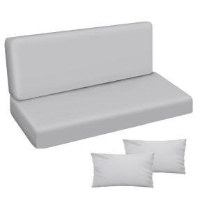 Poduszka materac na huśtawkę Premium FEROCITY Szary 185x50x50 1 szt.