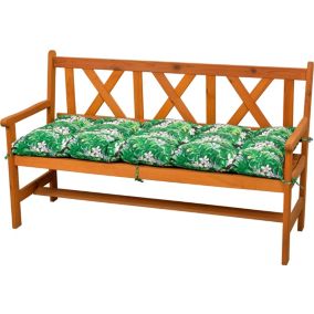 Poduszka na ławkę ogrodową AMPO 100 cm zielony 1 szt.