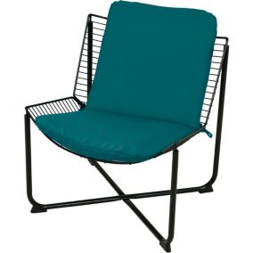 Poduszka na fotel metalowy AMPO IKEA morski gładki 1 szt.