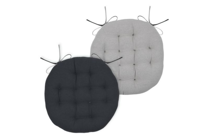 Poduszka na krzesło DUO STOF ozdobna 38 cm antracytowy szary 1 szt