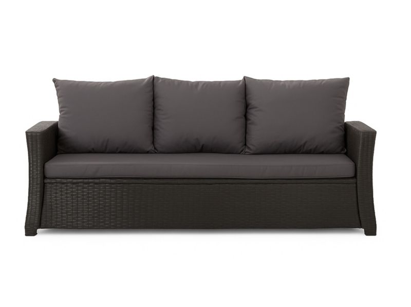 Poduszka ogrodowa na sofę rattanową 3-os, Setgarden, 160x60x50cm Antracyt  Poduszki na meble ogrodowe-Technorattan, Mix, 1szt