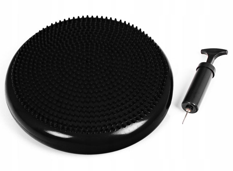 Poduszka sensoryczna dysk z pompką Sapphire SG-084 czarna, 1 szt.