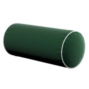 Poduszka wałek prosty z lamówką Dekoria Velvet śr. 16 x 40 cm butelkowa zieleń 1 szt.