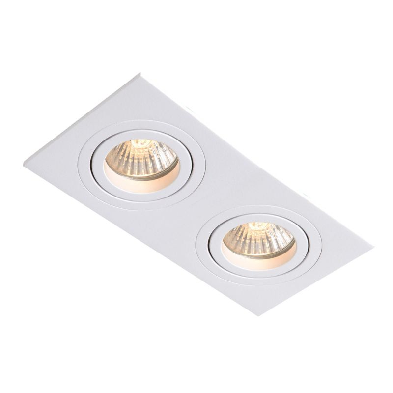 Podwójna oprawa podtynkowa Light Prestige Metis biała 2 x GU10 1 szt.