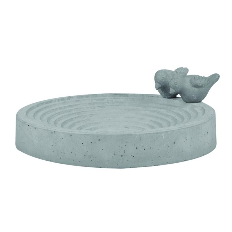 Poidło dla ptaków Esschert Design betonowe szare 8x29x29 cm 1 szt.