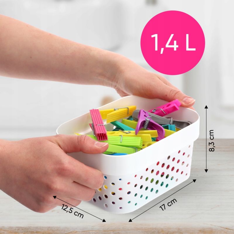 Pojemnik do przechowywania Curver Infinity Recycled 1.4L, biały