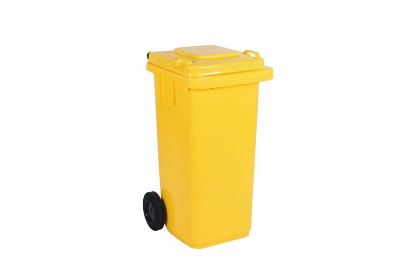Pojemnik do segregacji odpadów 120 l żółty