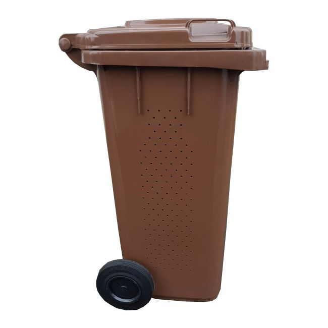 Pojemnik do segregacji odpadów Bio 240 l brązowy
