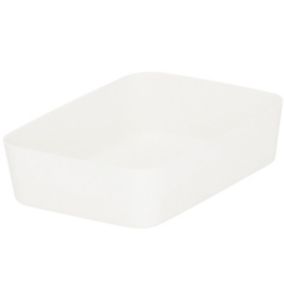 Pojemnik do szuflady Springos 13x18 cm wielofunkcyjny wkład, organizer kremowy 1 szt.