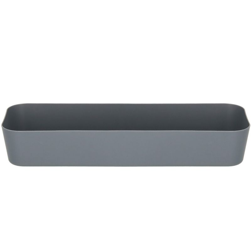 Pojemnik do szuflady Springos 26x9cm wielofunkcyjny wkład, organizer szary 1 szt.