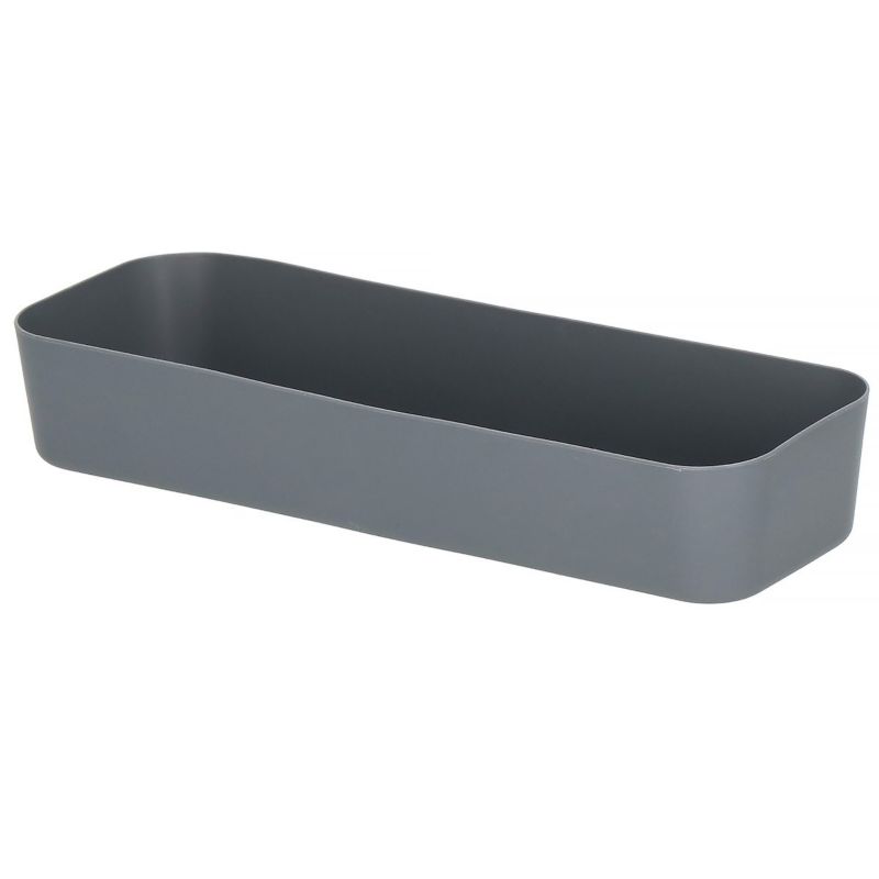 Pojemnik do szuflady Springos 26x9cm wielofunkcyjny wkład, organizer szary 1 szt.
