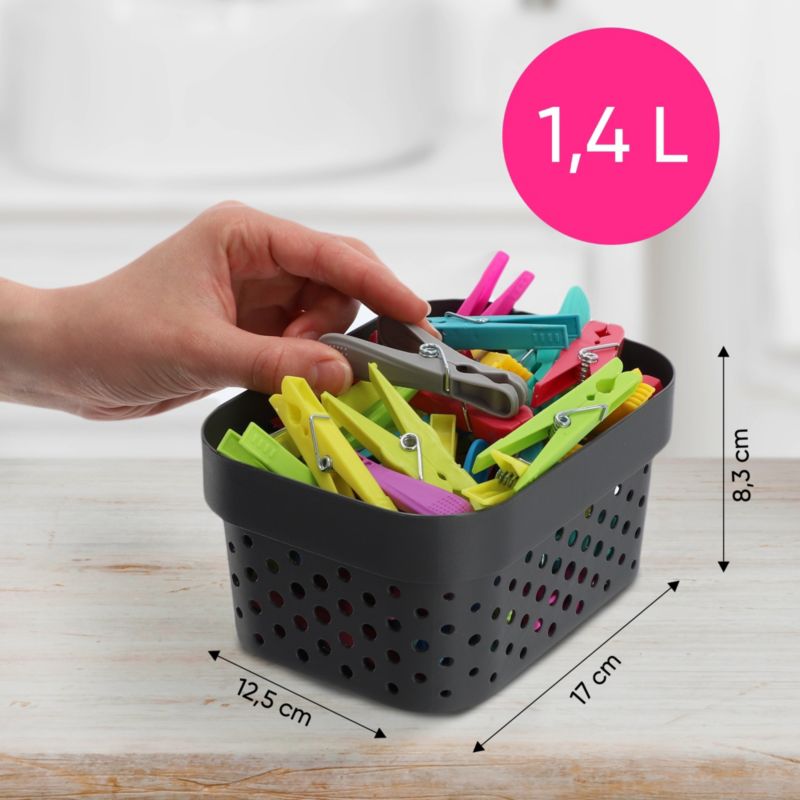 Pojemnik Infinity Recycled 1.4L, ciemny szary
