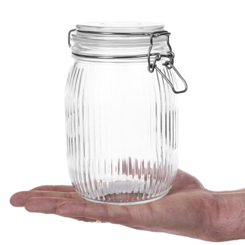 Pojemnik KADAX szklany z pokrywą 950 ml 3 szt.