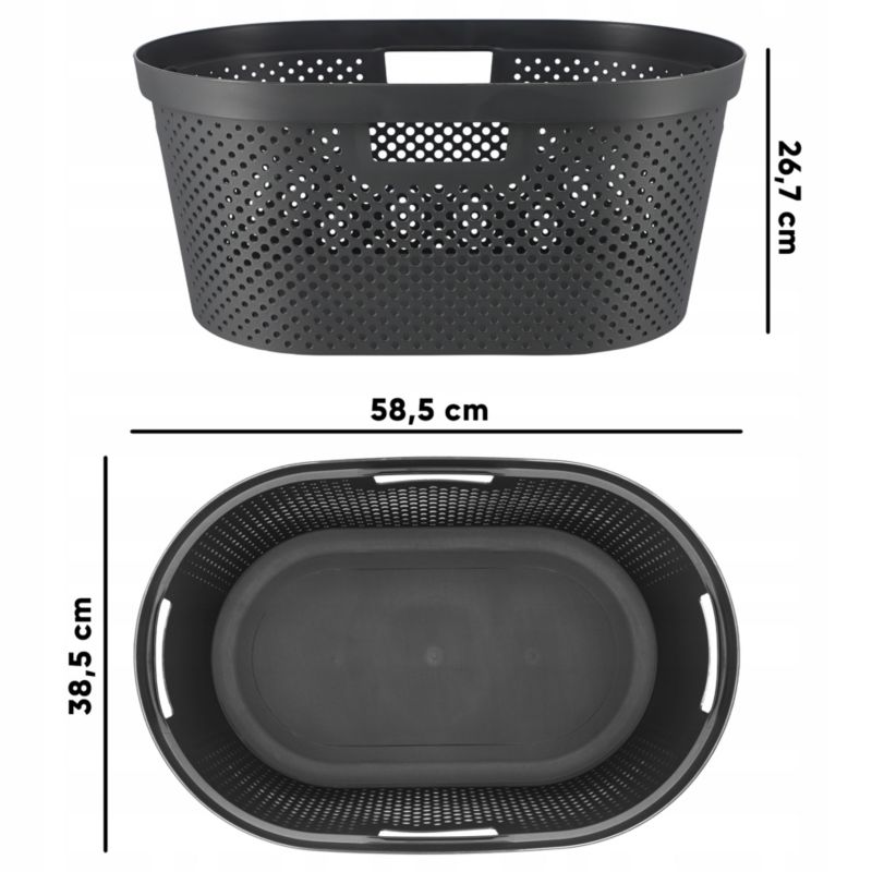 Pojemnik na bieliznę Curver Infinity 40L ciemnoszary