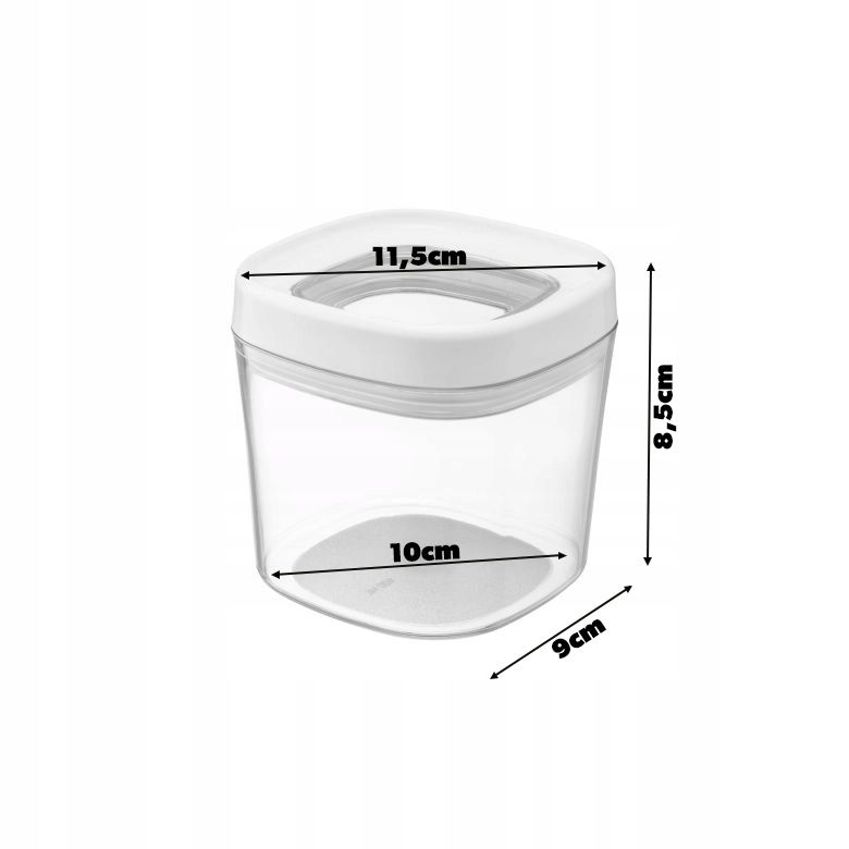 Pojemnik Na Żywność KADAX Przyprawy Produkty Sypkie Z Pokrywką 0,6L Plastikowy 1szt.