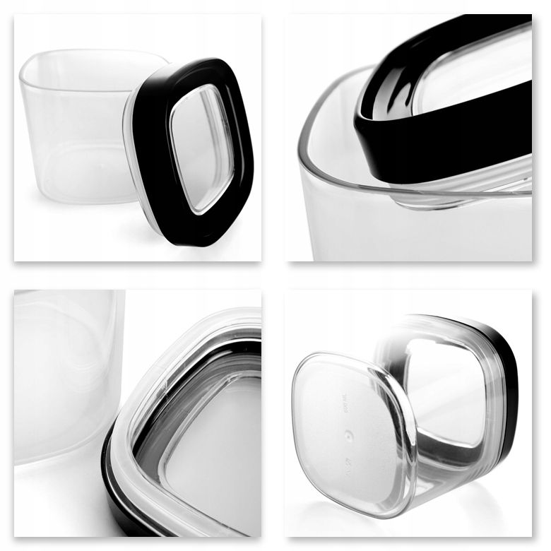 Pojemnik Na Żywność KADAX Przyprawy Produkty Sypkie Z Pokrywką 0,6L Plastikowy 1szt.